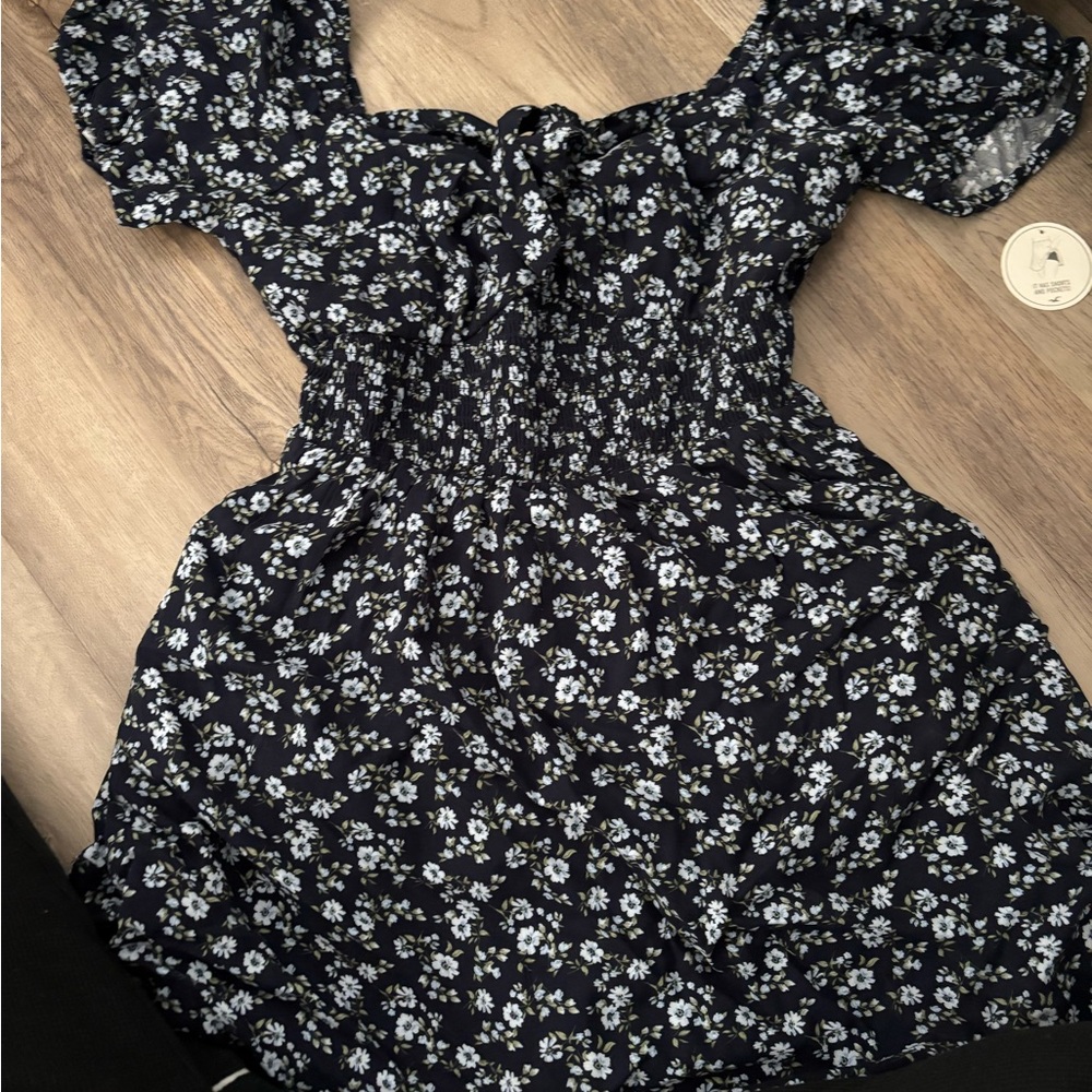 Floral Navy Blue Women's Top